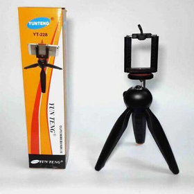 YT-228 YUNTENG 228 Mini Tripod+Phone Holder Clip Desktop Tripod For SLR/Digital Camera phone