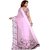 Meia Pink Georgette Printed Saree With Blouse