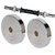 Scorpion 2kg Pair Steel Chrome Weight Lifting Plates with 19 mm Rod