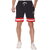 Leebonee Men's Sports Dri Fit Striped Shorts with Four Way Lycra