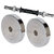 Scorpion 4kg Pair Steel Chrome Weight Lifting Plates with 19 mm Rod