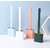 Silicone Toilet Brush with Bathroom Toilet Cleaning Brush and Holder (Multicolor)