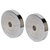 Scorpion 5kg Steel Chrome Weight Lifting Plates Pack of 2 pcs (5kg Steel Plates)  Home Gym Steel Plate Dumbbells