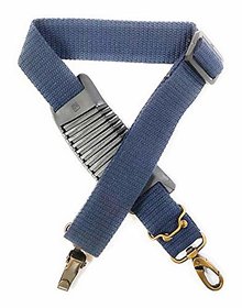 Gun belt, Hand-Made, made up of cotton, easy attachment and a fully rubberized Gripper for a perfect grip. (Navy Blue)