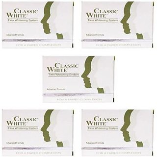                       Classic White Soap For Anti Wrinkle(Pack Of 5)  (5 x 85 g)                                              