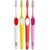 Tepe Supreme Pack Of 4 Efficient Cleaning Unique Two-Level Filament Design Easy-Grip Handle (White,Yellow,Red,Pink)