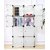House of Quirk Portable Closet Wardrobe Bedroom Storage Organizer with Doors - Transparent