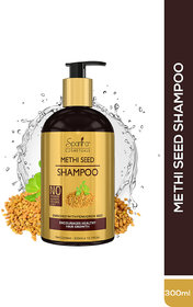 Spantra Methi Seed Shampoo for Hair 300ml Anti Dandruff Hair Fall Control Paraben free  Sulphate free Shampoo