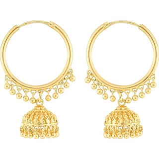 Traditional 1gm gold and micron plated jhumkis Traditional 1gm gold and micron plated jhumkis