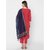 Get Wrapped Polyester Gold Border Blue Duppatta with Embroidery