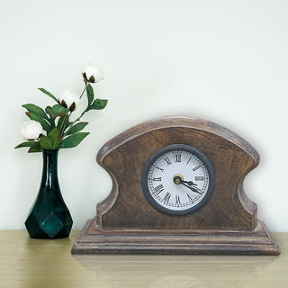                       Gola International Handmade Apple Wooden Table Clock                                              