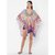 Get Wrapped Polyester Printed Multicolor Beach Cover-Up Dress With Border Print