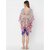 Get Wrapped Polyester Printed Multicolor Beach Cover-Up Dress With Border Print