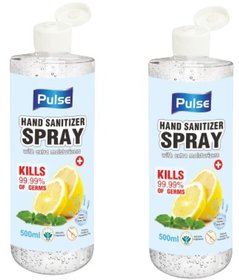 Pulse Sanitizer 500ml Pack of 2 with Flip Top Bottle