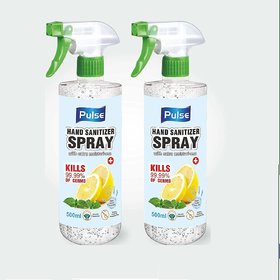 Pulse Hand Sanitizer Spray 500ml - Pack of 2
