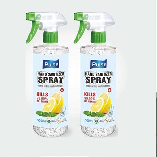 Pulse Hand Sanitizer Spray 500ml - Pack of 2