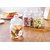 Krishna Creation's  Pop Jar With Glass Air Tight Lid  Food Storage Containers Transparent Storage Jar Kitchen Pack Of 3