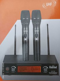 PROFESSIONAL EASTAR EAS-7000 UHF DUAL HANDLED CORDLESS/WIRELESS MICROPHONE WITH RECIEVER