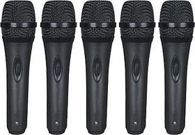 PACK OF 5 HISONIC PROFESSIONAL DYNAMIC MICROPHONES WITH WIRES