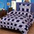 Shakrin Purple Polycotton 3D Printed Single Bedsheet With 1 Pillow Cover