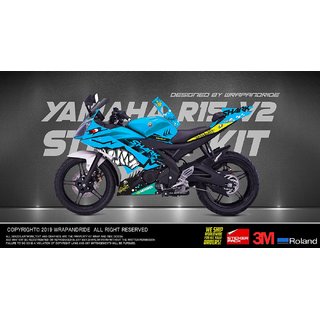 Buy Yamaha R15 V2 Shark Edition Full Body Wrap Decal Sticker Kit Online 2899 from ShopClues