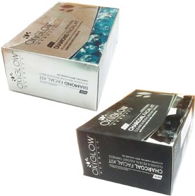 Oxyglow  Herbals Diamond facial kit (60 gm) (1 Pcs)+ Oxyglow Charcoal facial kit (60 gm)(1 Pcs)