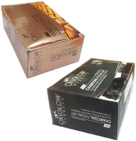 Oxyglow Herbals Charcoal facial kit (60 gm) (1 Pcs)+ Oxyglow Herbals Gold facial kit (60 gm) (1 Pcs)