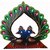 B. M. Sales handemade Handicraft Peacock kundan Work degien Key Holder (3 Hook malticolor)