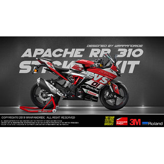 Buy Tvs Apache RR 310 Official Design 1 Full Body Wrap Decal Sticker ...