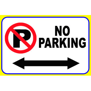                       No Parking in Front of Gate  2  Sticker (12 X 18 Inch)                                              