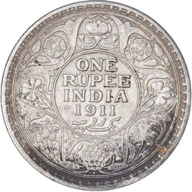 one rupees 1911
