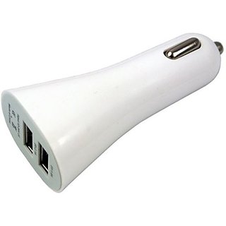 Dual USB car charger (Assorted Colors)