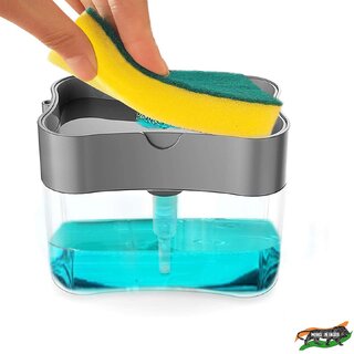 2 In 1 Soap Dispenser For Dishwasher Liquid Holder Assorted Color