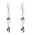 Sparkling Gold Plated Earring With White Stone