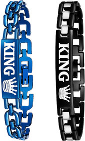 Mikado Stylish New Two Tone King Bracelet's For Men's And Boys