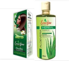 Aloevera Shampoo 500ml + Dudhi Oil 100ml