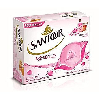 Santoor Roseglo Soap 75gm