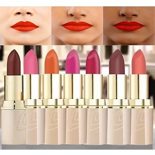Lotus up Pure Matte Lip Color Mix Shades (pack of 7 different shades)
