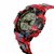 Digital Boy's Watch Red Dial Multi Colored Strap