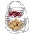 Stainless Steel Double Step Swing Vegetable and Fruit Basket for Dinning/Fruit Basket for Dining Table/Fruit  Vegetable