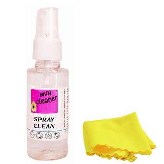                       MVN CLEANER OPTICAL LENS CLEANER SPRAY 50 Ml Transparent For All Kind Of Lenses  Glasses With Microfibre Cloth                                              