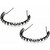 Black Color Zigzag Wavy Metal Black Hairband Combo Of 2 For Men A