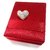 American Diamond Heart Safe Silver Plated Adjustable Ring For Girl or Gift With Surpriseble Gift Box