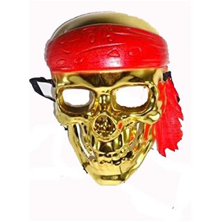 Premium Multicolor Plastic Fancy Pirates Anonymous Guy Face Mask For Men  Women (Standard Size)