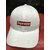 Supreme White Cotton Caps For Men, Women, Girls, Boys