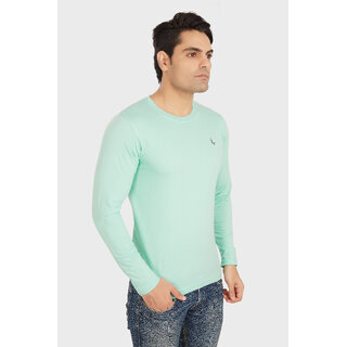 Outlaws Sea Green Round Neck T-Shirt for Men
