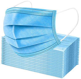 iSHU Surgical - Disposable Face Mask 3-Layer, Anti-Pollution  Anti-Dust, With Earloop, 14 x 18 cm (Pack of 100 )