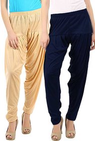 jh lovely XXL- Fress Size Pack of 2 Viscose Solid Patiala