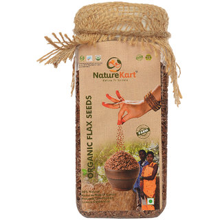                       NatureKart Organic Flax Seeds 300gms                                              