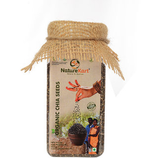                       NatureKart Organic Chia Seeds 300g                                              